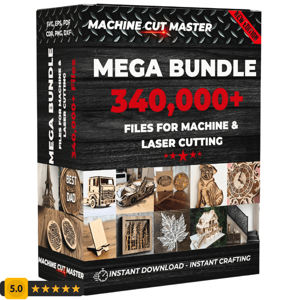 The MCM MEGA 340,000 Laser Cutting Files Machine Cut Master Mega Bundle - Machine Cut Master